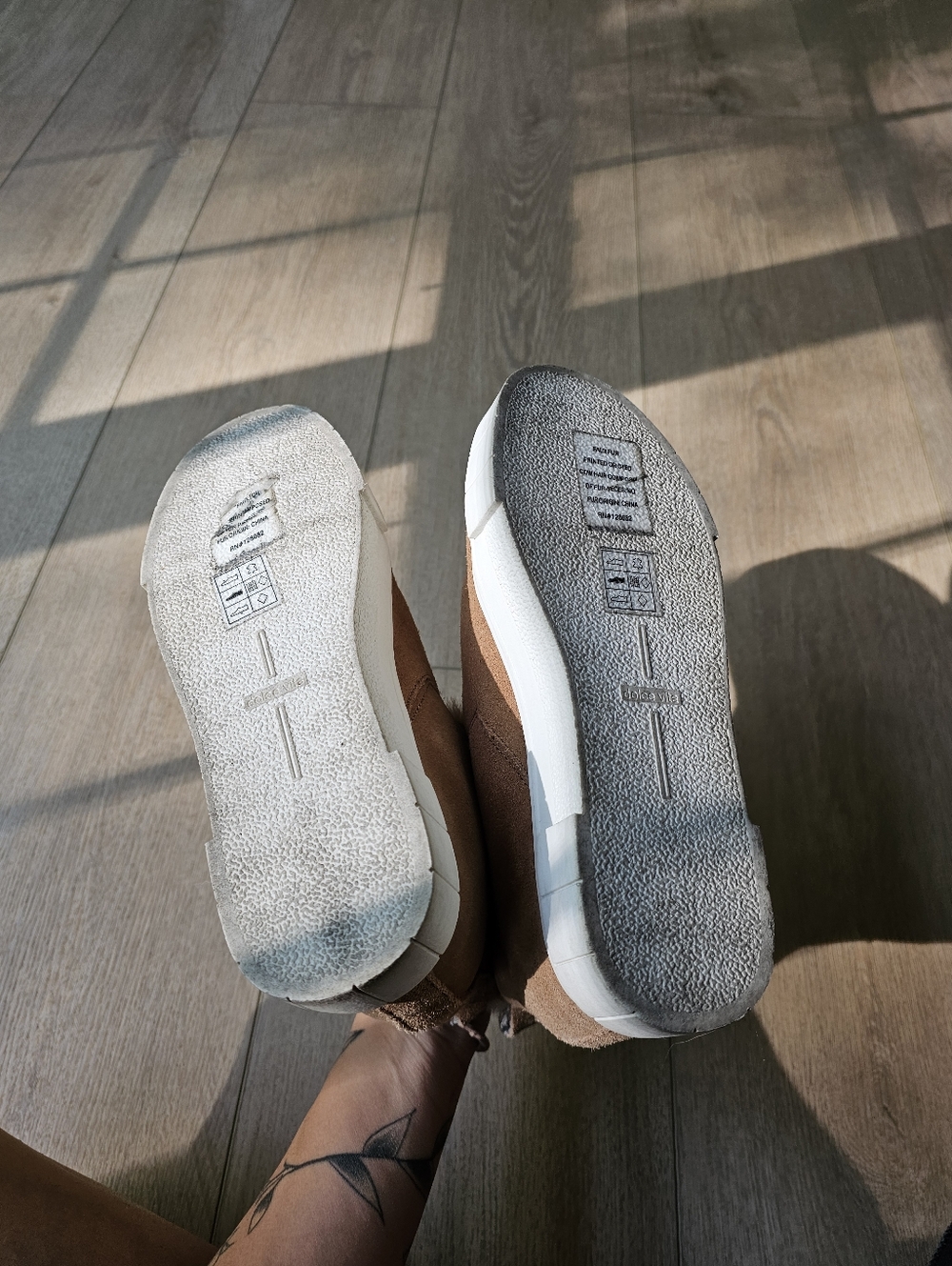 Dolce Vita Zali Suede Fur lined Sneaker Booties - Picture 10 of 12